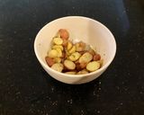 A picture of step 1 of Crispy Cheese Topped Baby Potatoes.