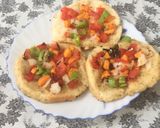A picture of step 7 of Bread uttapam.