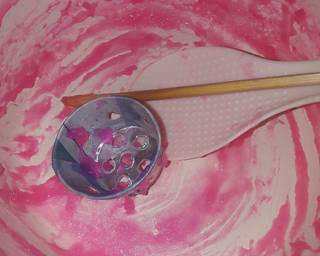 Celdol unyu-unyu/ cendol cocopandan - Step 2