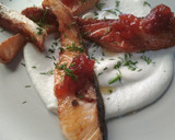 Foto del paso 4 de la receta: Salmón con chutney de tomate y crema de coliflor