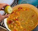 A picture of step 2 of Lentil & vegetable coconut curry.