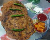 बाजरीपीठाचा हेल्दी मसाला पराठा (bajri pithacha healthy masala paratha recipe in marathi) रेसिपी स्टेप 3 फोटो 