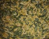 Foto del paso 2 de la receta: Calabacín relleno de espinacas y carne picada