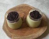 Foto langkah ke 8 dari resep Puding Srikaya Matcha Kelapa Muda Tape Ketan Hitam.