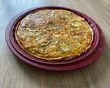 Une image de l'étape 6 de Quiche printanière poireaux chèvre frais et herbes de Provence.