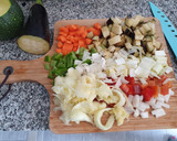 Foto del paso 3 de la receta: Calabacines redondos rellenos de pavo y verduras