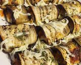 A picture of step 9 of Eggplant Roll-Ups.