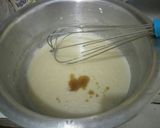 A picture of step 4 of Eggless vanilla cake.