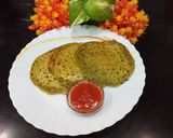 A picture of step 6 of Spinach & Chickpea Flour Chilla.