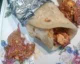 A picture of step 6 of Paneer frankie.