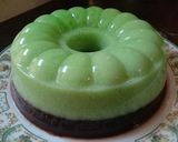 Foto langkah ke 6 dari resep Puding lumut lapis coklat.