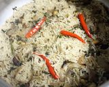 A picture of step 8 of Bagara Rice.