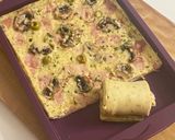 Une image de l'étape 4 de Crêpe géante au jambon /champignons.