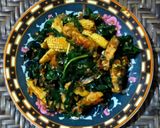 Foto langkah ke 7 dari resep Tumis daun singkong,tempe putren+kemangi.