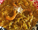 Foto del paso 5 de la receta: Spaguettis de calabacín con gambas y queso Parmesano