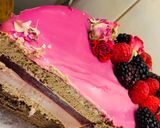 Málnás csoki mousse torta recept fázis 12 fotója