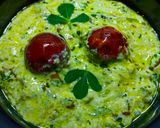 A picture of step 6 of Dahi Tikhari.