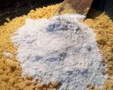 A picture of step 1 of Besan malai peda.