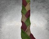 A picture of step 3 of Tricolor braided Mathri.