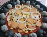 Foto langkah ke 5 dari resep Black&Fun Pizza.