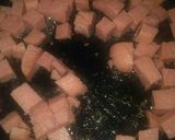 A picture of step 1 of Bacon Spam and Beans.