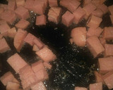 A picture of step 1 of Bacon Spam and Beans.