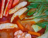 Foto langkah ke 6 dari resep Tom yam udang steamboat | Kuah super cantik.