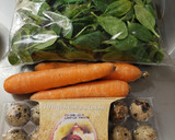 Foto del paso 1 de la receta: Ensalada de espinacas y zanahoria