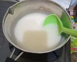 Foto langkah ke 6 dari resep Puding Susu Kedelai Merah Putih.