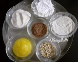 A picture of step 1 of Choco-Cashew Nankhathai (Airfryer Recipe).