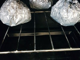 Patatas rellenas gratinadas al horno