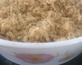 Hình bước làm 3 của món Xao ruốc bằng lò vi sóng