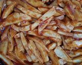 A picture of step 2 of CHIPS MASALA#15miniutesorlesscookingcontest.