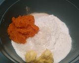 Foto langkah ke 2 dari resep Roti Tawar Labu Kuning / Pumpkin Bread (eggless).