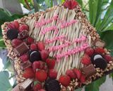 Foto langkah ke 11 dari resep Kue Ulang Tahun Cantik Basecake Fudgy Brownies / Cara membuat coklat ganache.