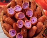 Hình bước làm 4 của món Bánh khoai mỡ chiên