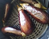 Hình bước làm 2 của món Cà tím nướng mỡ hành (NCKD)
