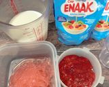 Foto langkah ke 4 dari resep Es sarang burung strawberry.