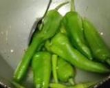 हरी मिर्च की सब्जी (Hari Mirch ki sabji recipe in hindi) रेसिपी चरण 2 फोटो