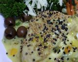 Foto del paso 9 de la receta: Pollo a la mostaza (light) y brócoli sobre puerros