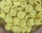 A picture of step 9 of Khandvi.