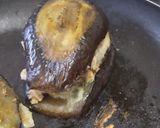 Foto del paso 5 de la receta: Sandwich de berenjena, pollo bbq y queso🧀🌯🥙🍆