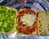 A picture of step 3 of Grilled Potato Pizza Cheesy Sandwich.