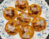 A picture of step 4 of Leftover Chapati fry Papdi Chaat.