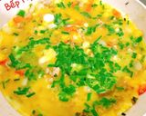 Hình bước làm 5 của món Trứng chiên thịt rau củ