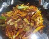 A picture of step 3 of Galangal pickle.