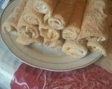 Sajttal, sonkával töltött, rántott palacsinta recept fázis 3 fotója