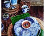 Foto langkah ke 6 dari resep Serabi Bunga Telang / Butterfly Pea Flowers.