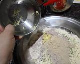 A picture of step 2 of Chana dal poori.