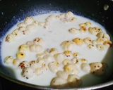 A picture of step 3 of Makhana pudding.